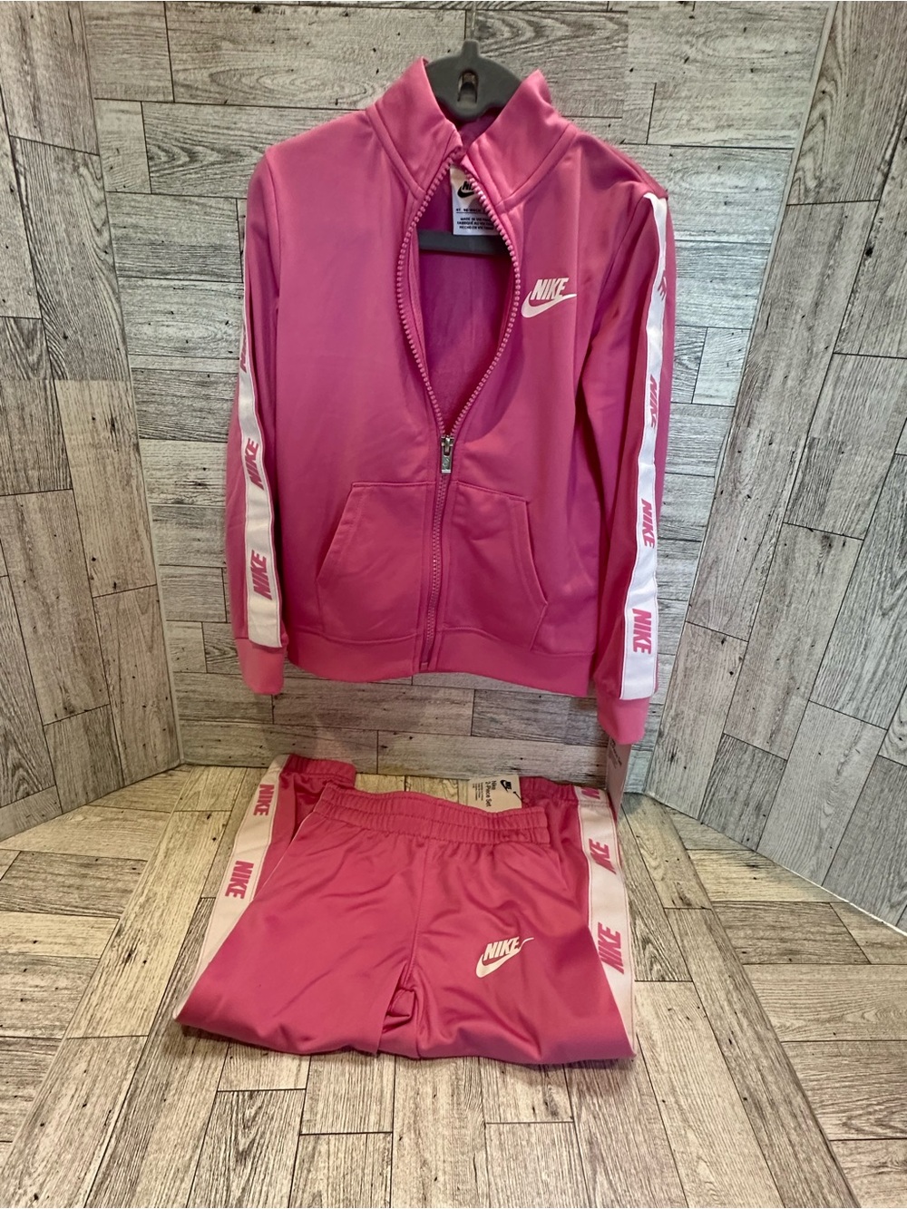 New! Nike Pink Girls’ Track Jacket & Pants Set size 3-4T
